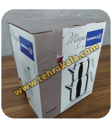 ست کتری با قوری استیل کرکماز مدل Mega A091