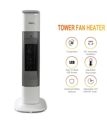 بخاری برقی هیتر اوازوو OZAVO NPT-20ZL6R